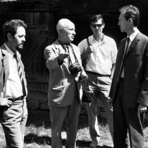 Congress participants visit the Romanian Village Museum in Bucharest (1969): Roger LECOTTÉ (Paris), Dr. Paul Henri STEEL (Bucharest) and Charles JOISTEN (Grenoble). 
