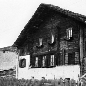 House in  wooden blocks construction, Averstal (Graubünden). 